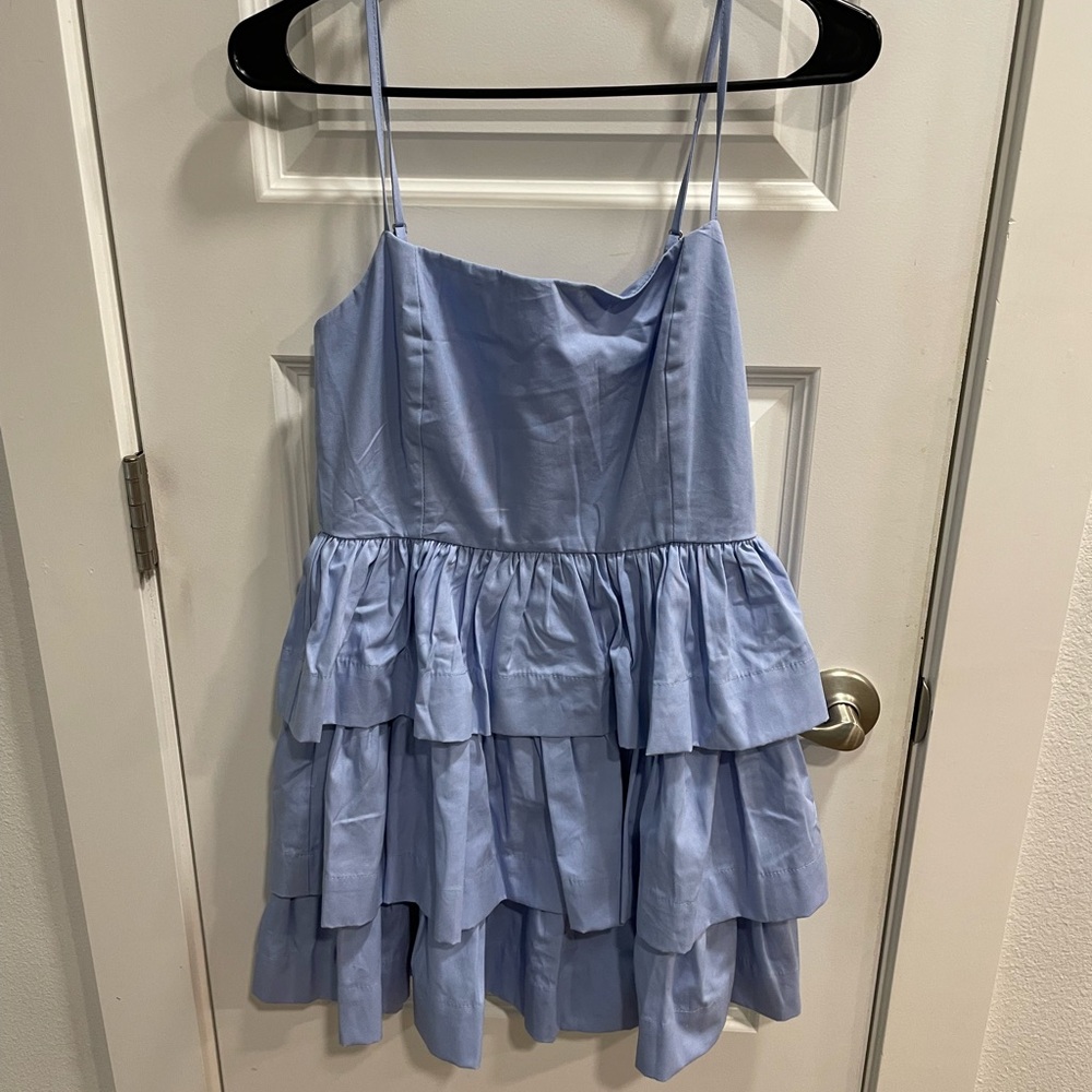 Blue Ruffle Dress